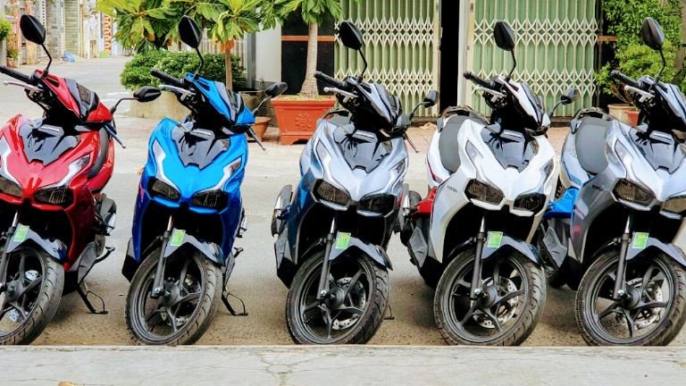 Các dòng xe ga phổ biến được nhiều du khách lựa chọn thuê