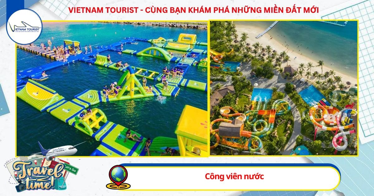 Công viên nước ngọt trên bãi biển độc đáo