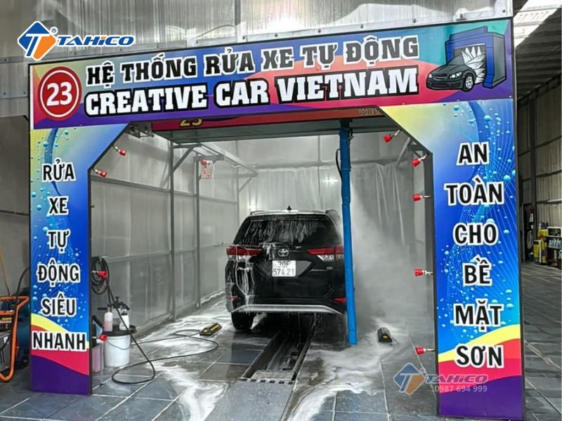 Hệ thống máy rửa xe tự động Creative Car Việt Nam