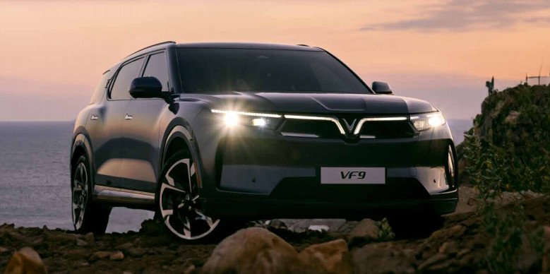 Hình ảnh bánh xe và hệ thống treo của VF9