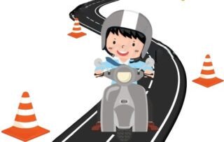 Hình ảnh minh họa quy trình nộp hồ sơ thi bằng lái xe máy tại một trung tâm