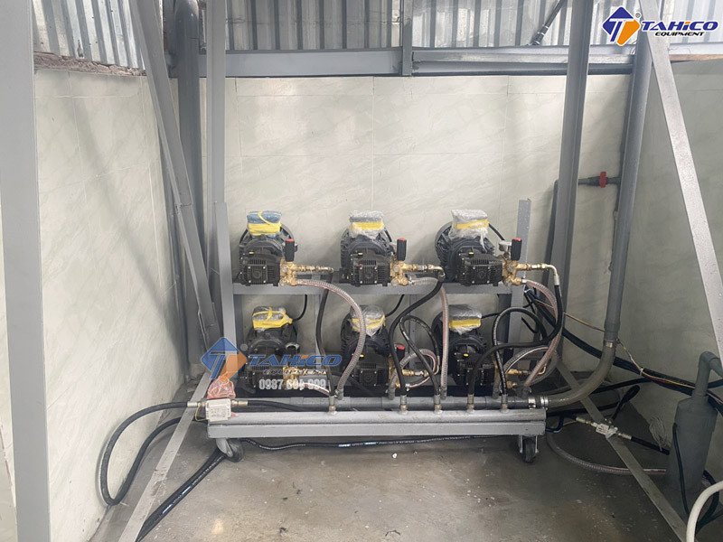 Hình ảnh minh họa về mô hình rửa xe tự động kết hợp nội thất