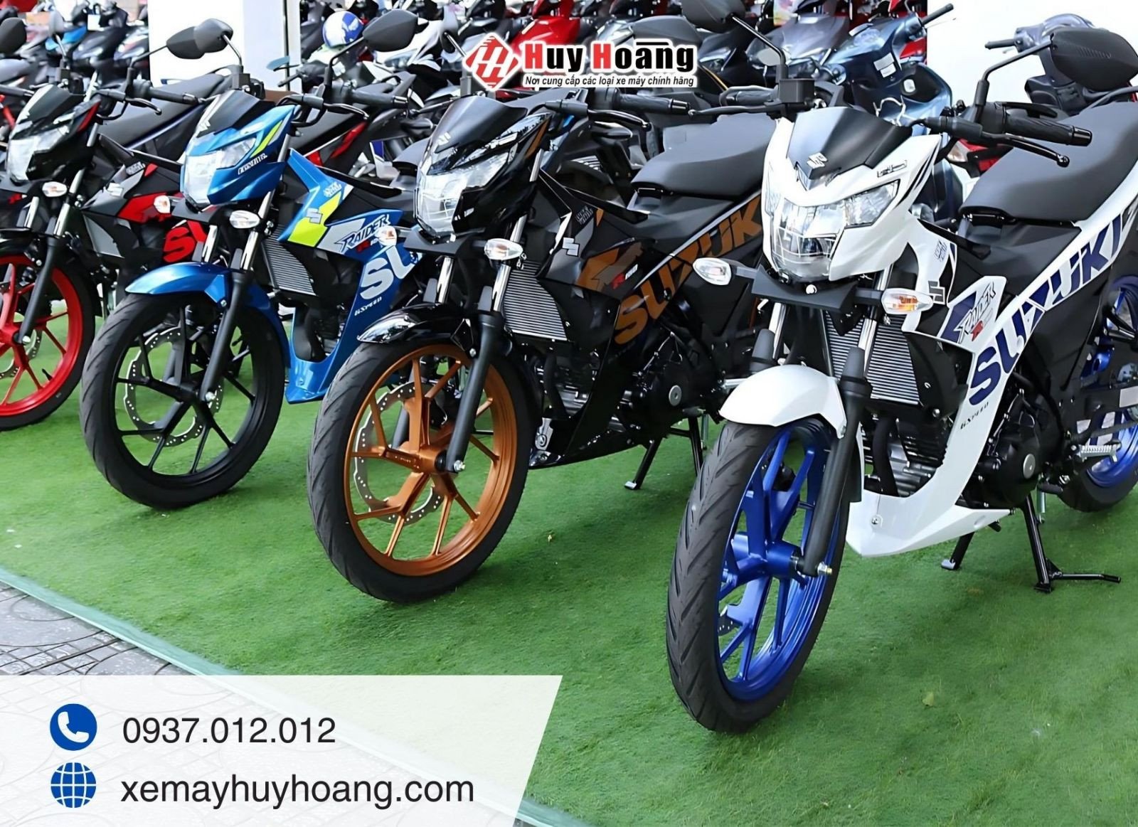 Hình ảnh một mẫu xe côn tay Suzuki đang vận hành trên đường