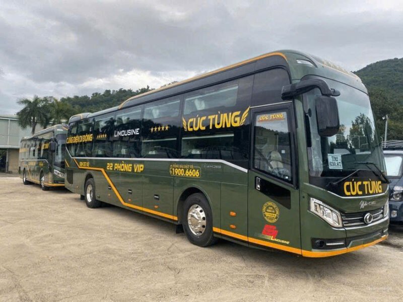 Hình ảnh nội thất xe khách giường nằm chất lượng cao trên tuyến đường Nha Trang Sài Gòn