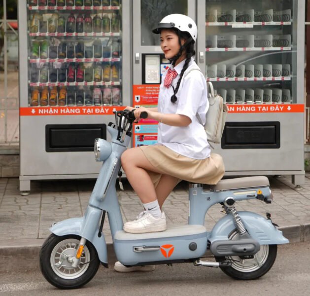 Minh họa quy định độ tuổi lái xe đạp điện và xe máy điện