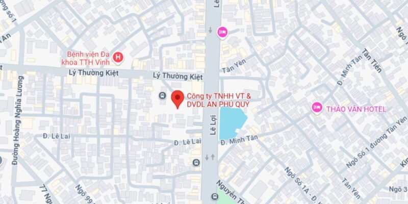 Nhà xe An Phú Quý trên bản đồ.