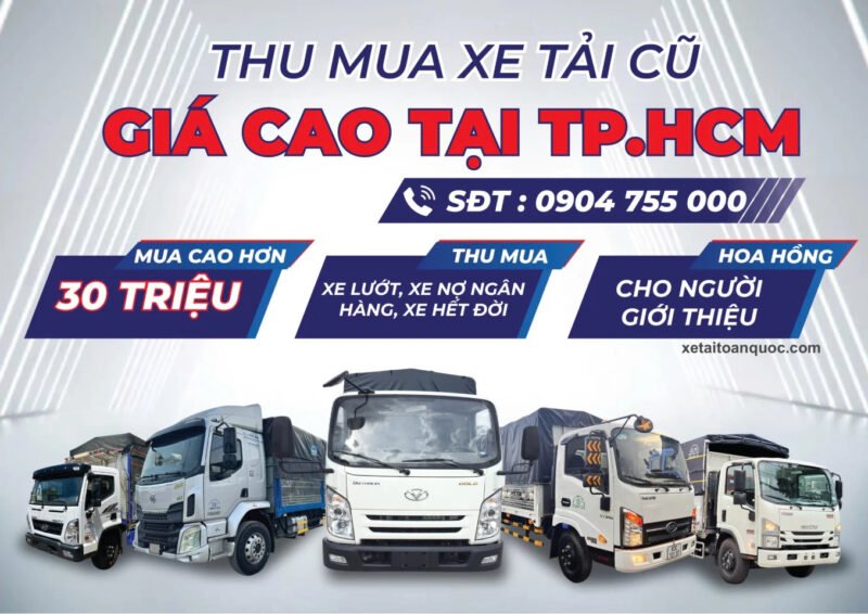 Quy trình thẩm định giá xe tải cũ tại các bãi xe lớn ở TP.HCM