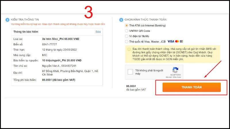 Quy trình thanh toán trực tuyến diễn ra nhanh chóng qua các cổng thanh toán an toàn