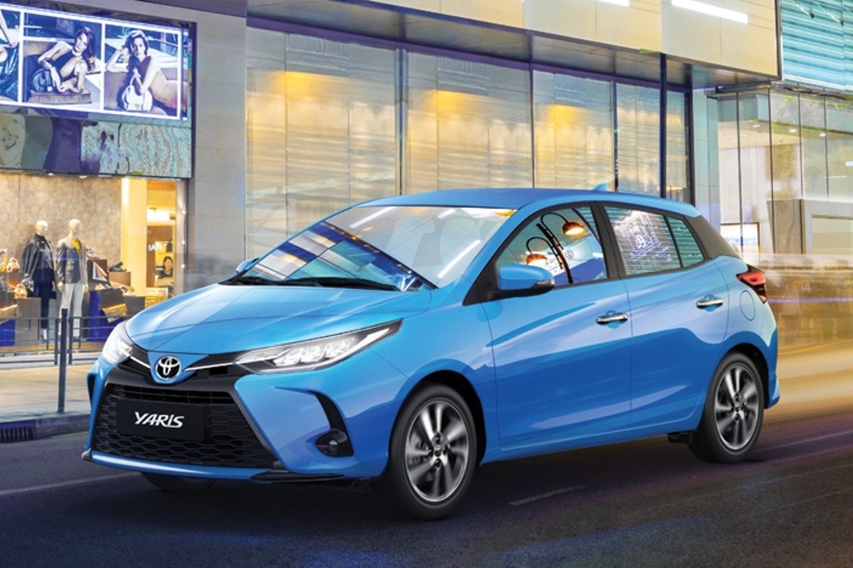 Thiết kế bên hông xe hatchback Toyota Yaris