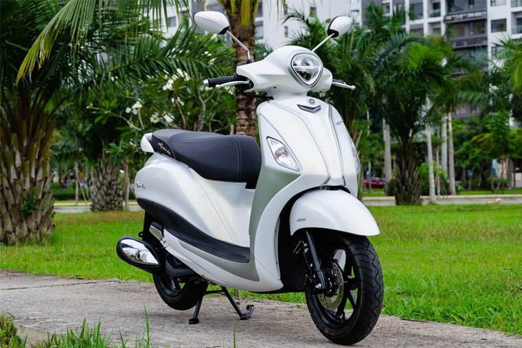 Thiết kế tinh tế của xe Yamaha Grande với những đường nét mềm mại, phù hợp với phái nữ