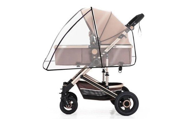 Xe đẩy kèm phụ kiện màn che chống muỗi rất tiện lợi