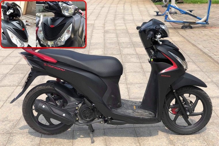 Xe Honda Vision màu đen bóng sang trọng, được ưa chuộng tại Việt Nam