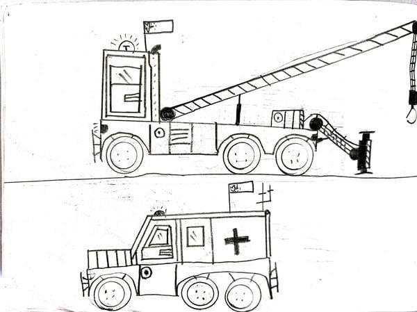 Tranh Tô Màu Xe Cứu Thương: Hoạt Động Giúp Bé Yêu Nghề Y Tô Màu Xe Cứu Thương 1