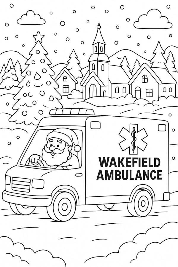 Tranh Tô Màu Xe Cứu Thương: Hoạt Động Giúp Bé Yêu Nghề Y Tô Màu Xe Cứu Thương 2