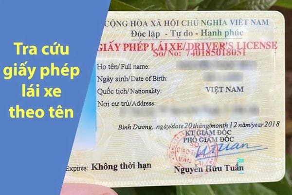 Tra Cứu Bằng Lái Xe Máy Bằng CCCD