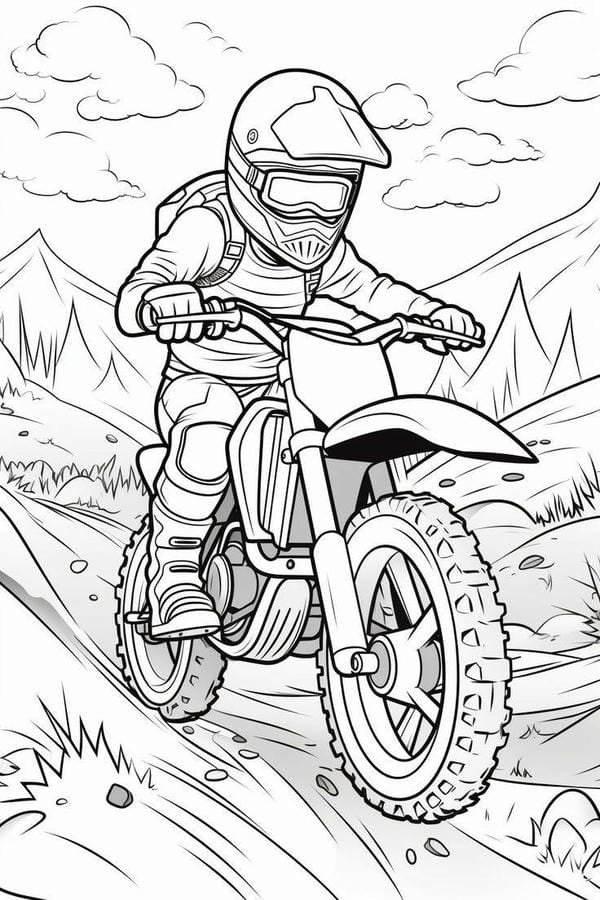 Tranh Tô Màu Xe Máy 1