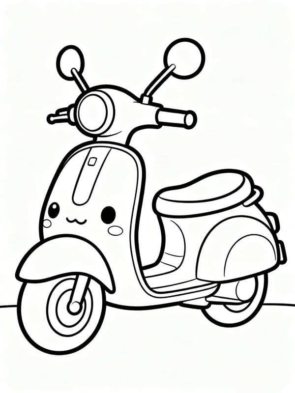 Tranh Tô Màu Xe Máy 10
