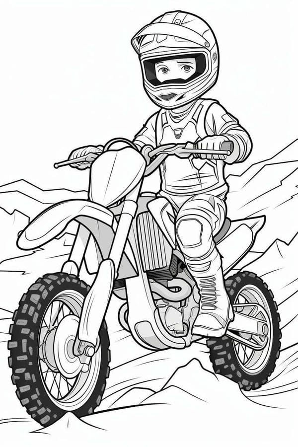 Tranh Tô Màu Xe Máy 2