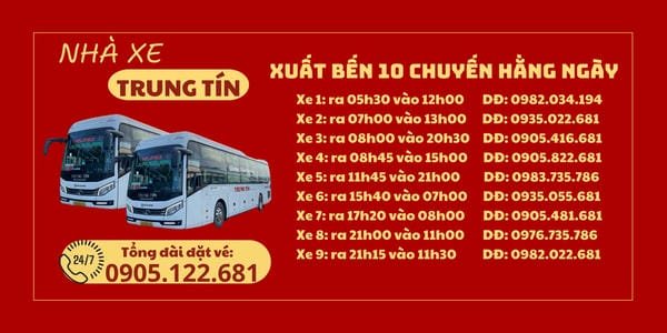 Xe trung tín đà nẵng quảng bình