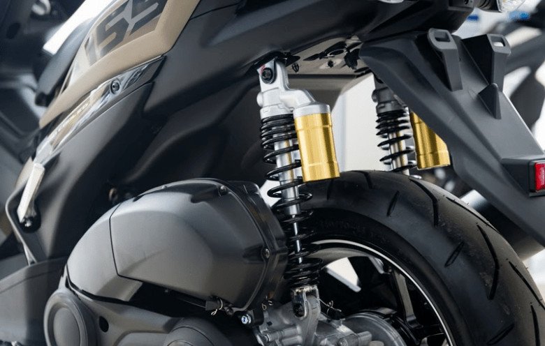 Ảnh mô tả bộ phận giảm xóc hoạt động êm ái trên xe máy