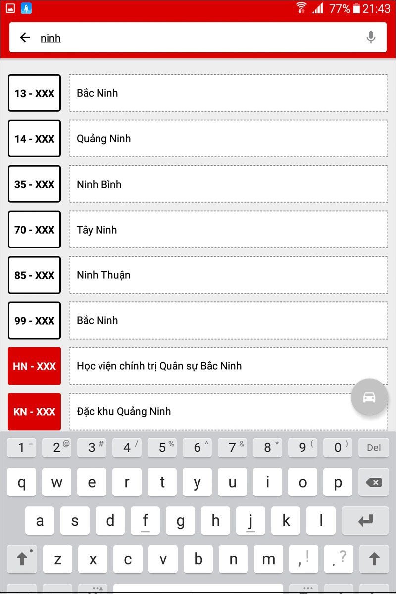 Bản đồ phân bổ đầu số biển số xe máy các tỉnh phía Bắc Việt Nam