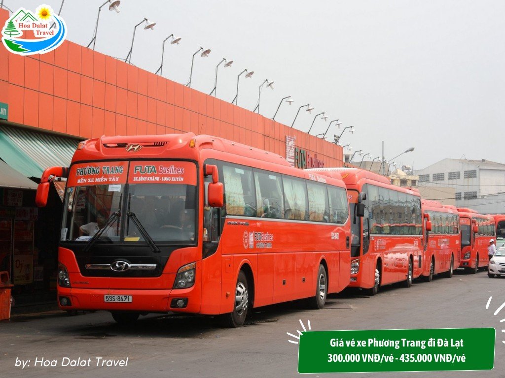 Bảng giá vé xe Phương Trang đi Đà Lạt từ các tỉnh thành khác nhau