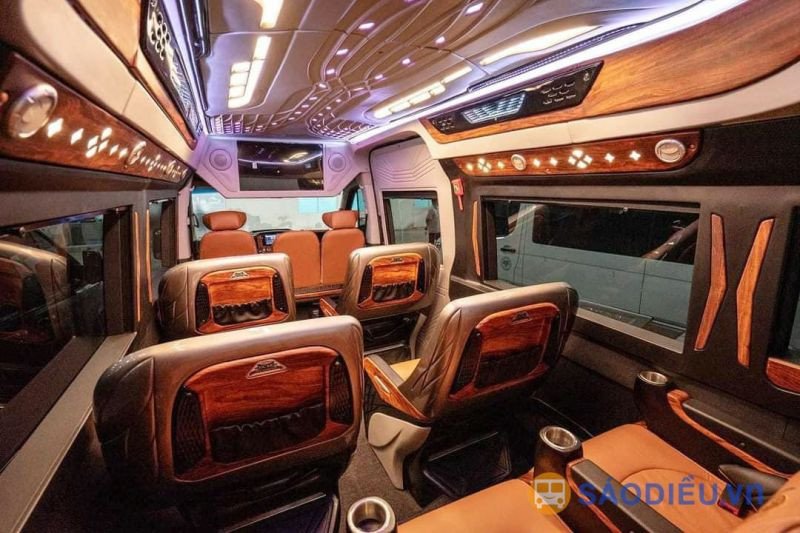 Bảng minh họa các điểm đón trả khách của xe limousine