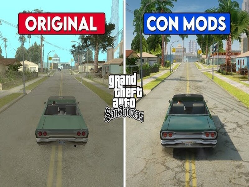 Bảng so sánh trực quan về các tính năng cơ bản của hai phiên bản GTA San Andreas