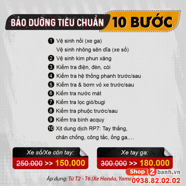 Bảo dưỡng định kỳ giúp xe ga luôn mượt mà và tiết kiệm nhiên liệu