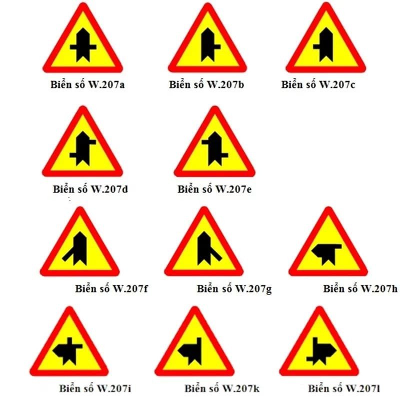 Biển báo giao nhau với đường không ưu tiên