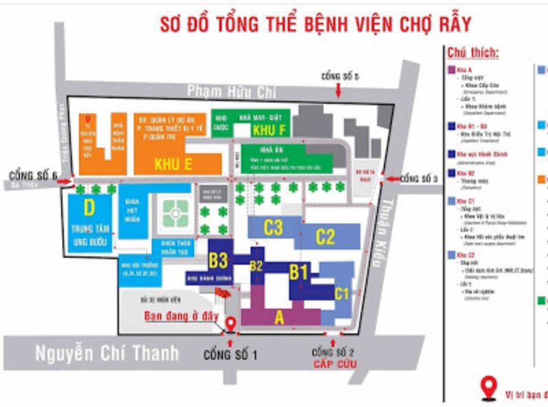 Biển báo khu vực đỗ xe tại các cơ sở y tế lớn