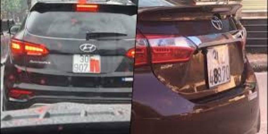 Biển số xe bị che khuất là hành vi bị xử phạt nghiêm khắc