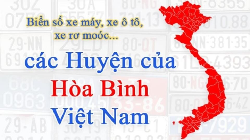 Biểu đồ thể hiện sự phân bổ biển số xe 28 tại các huyện của tỉnh Hòa Bình