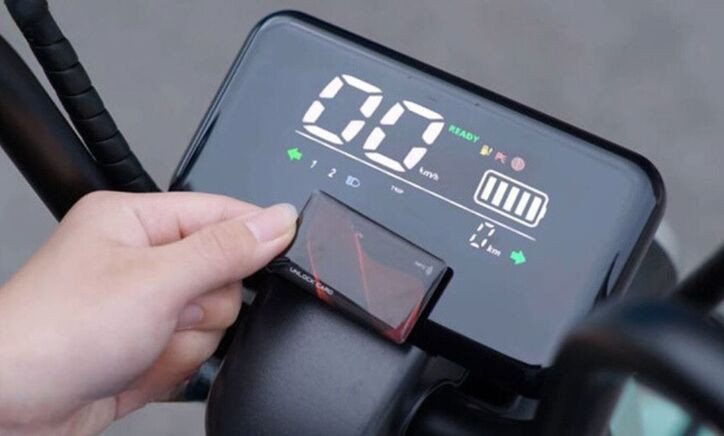 Biểu tượng thẻ từ NFC trên xe điện DK Bike