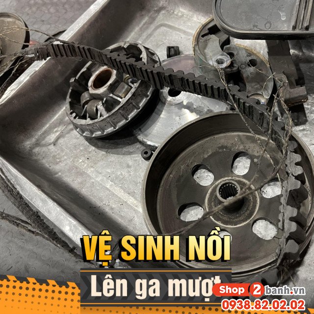 Bộ nồi xe tay ga bị bám bụi bẩn sẽ ảnh hưởng đến khả năng vận hành
