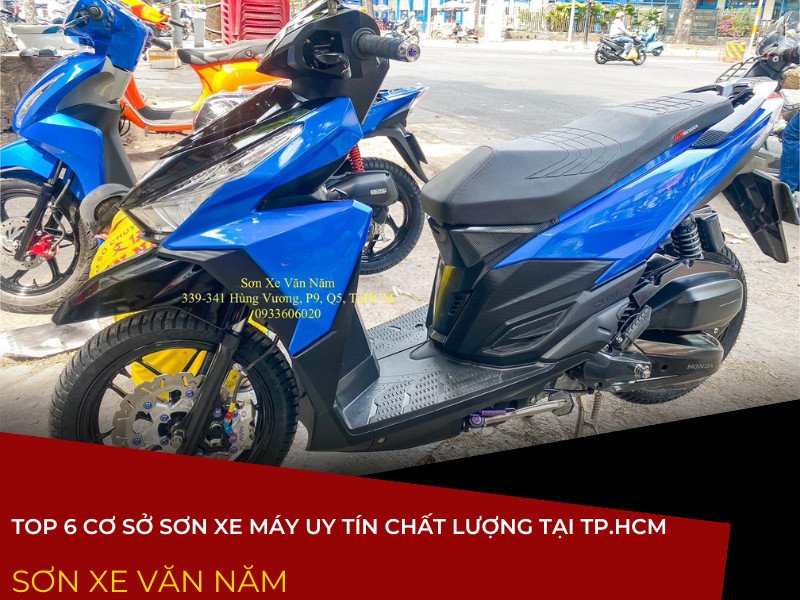 Các chi tiết xe máy sau khi được sơn bóng và bảo dưỡng