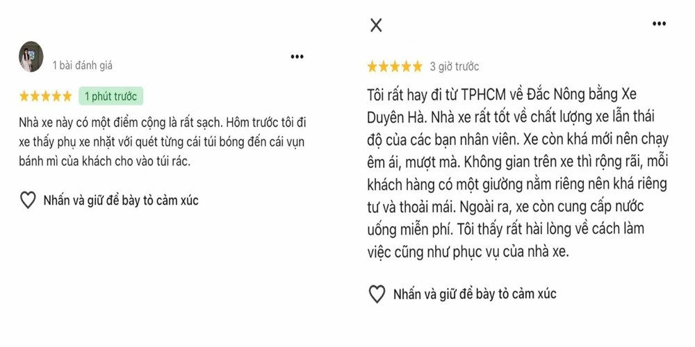 Các đánh giá tích cực của khách hàng về hãng xe trên các nền tảng trực tuyến