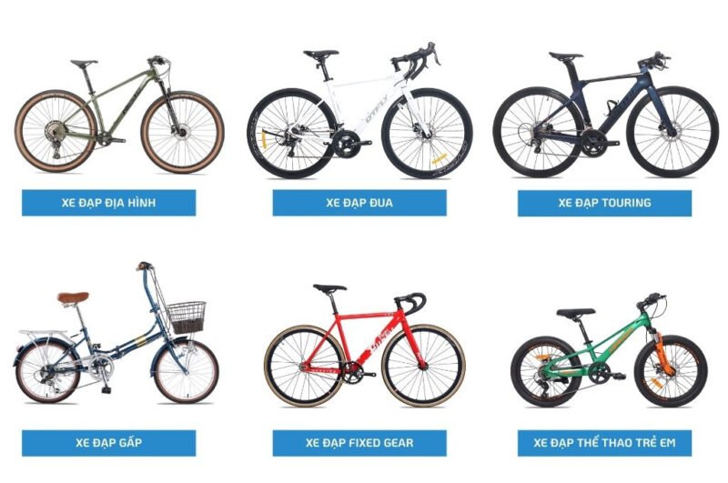 Các dòng xe đạp thể thao phổ biến hiện nay