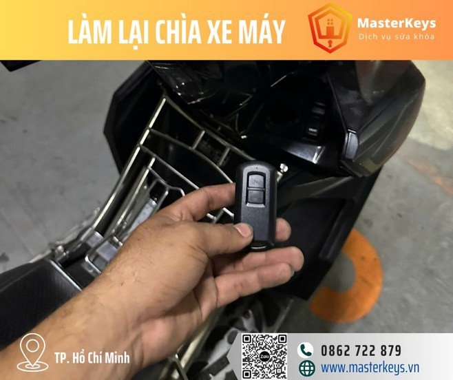 Các loại chìa khóa xe máy cơ và smartkey