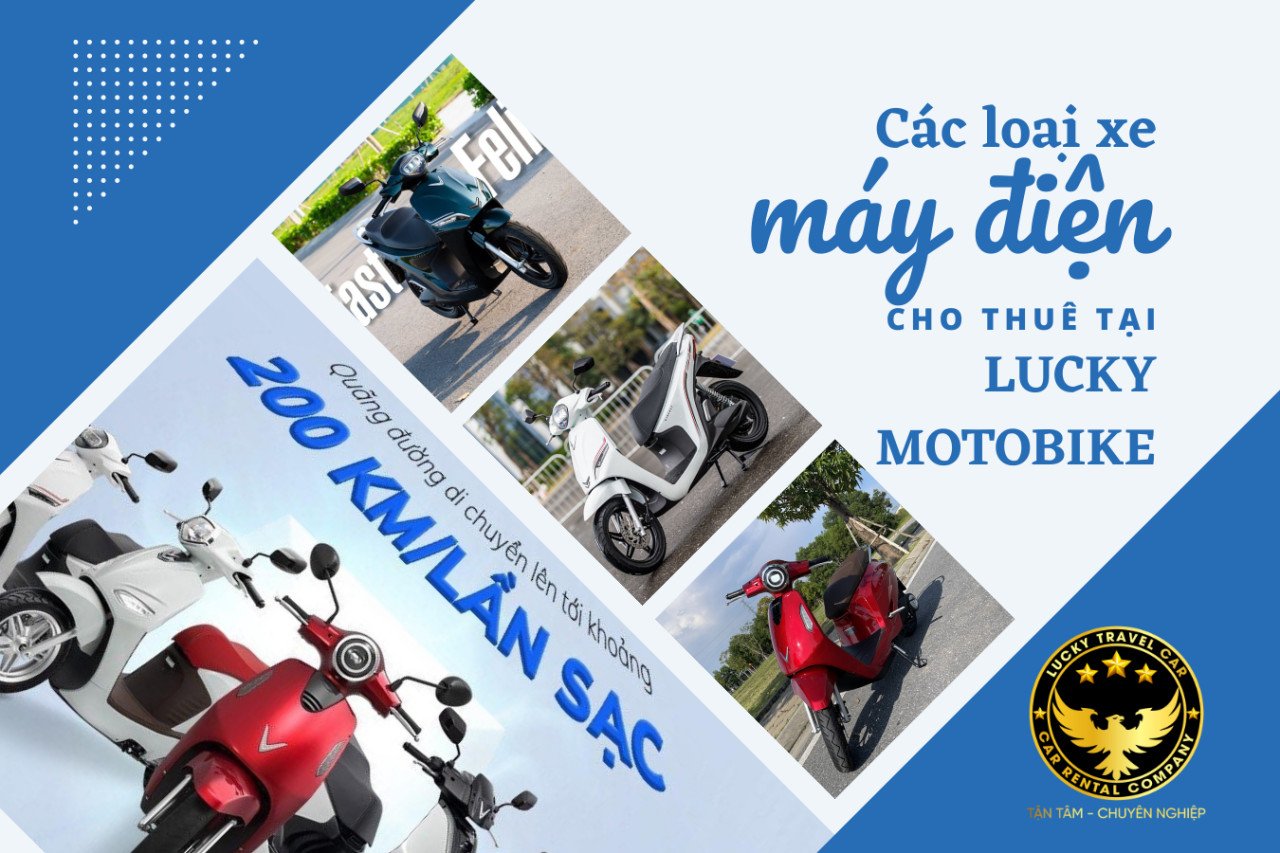 Các loại xe máy điện hiện đại cho thuê tại Huế