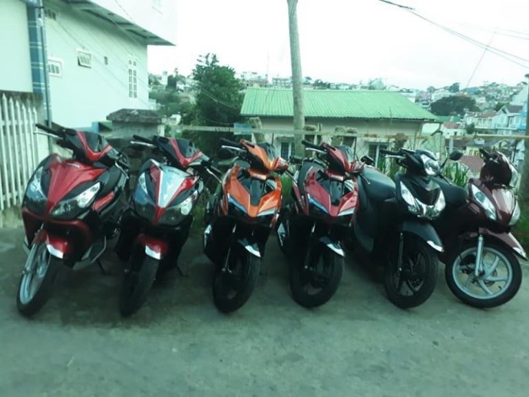 Các loại xe máy khác nhau với mức giá thuê khác nhau tại Bảo Lộc