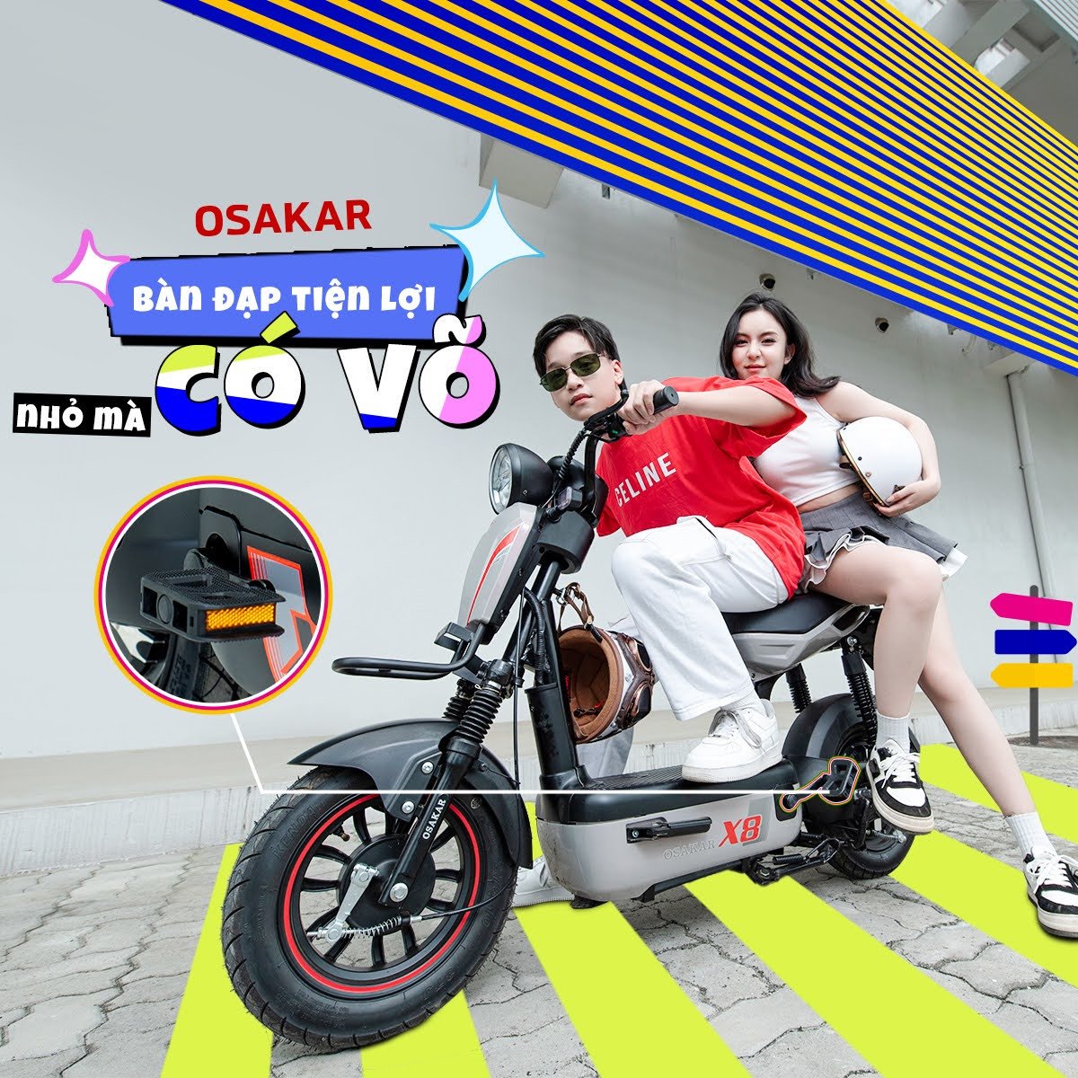 Các mẫu xe đạp điện có thiết kế thể thao, mạnh mẽ, phù hợp với học sinh nam