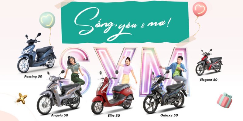 Các mẫu xe máy SYM 50cc mới nhất đang được quan tâm