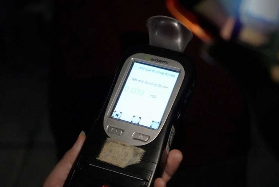 Các mức phạt theo nồng độ cồn xe máy