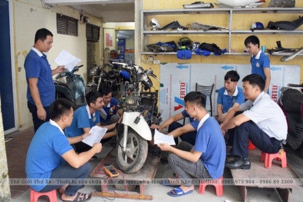 Các thiết bị chuyên dụng cần thiết cho việc học và làm nghề sửa xe máy