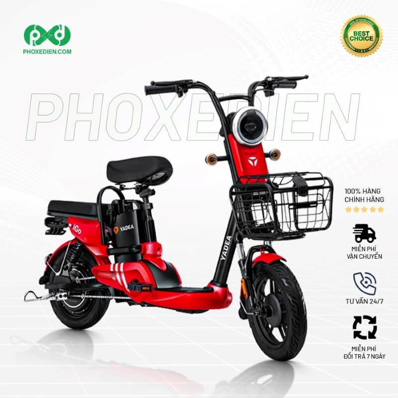 Các tùy chọn màu sắc của xe đạp điện Yadea iGO