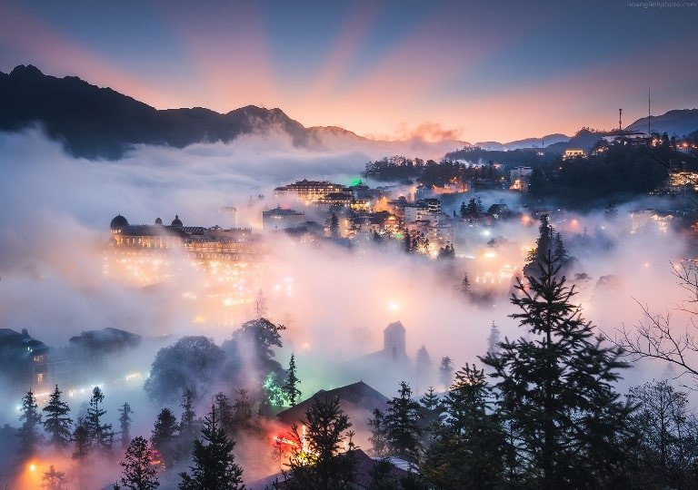 Cảnh đẹp Sapa trên cung đường đèo