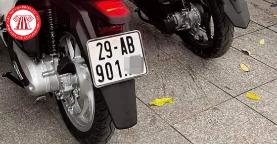 Cấu trúc và màu sắc của biển số xe máy mới