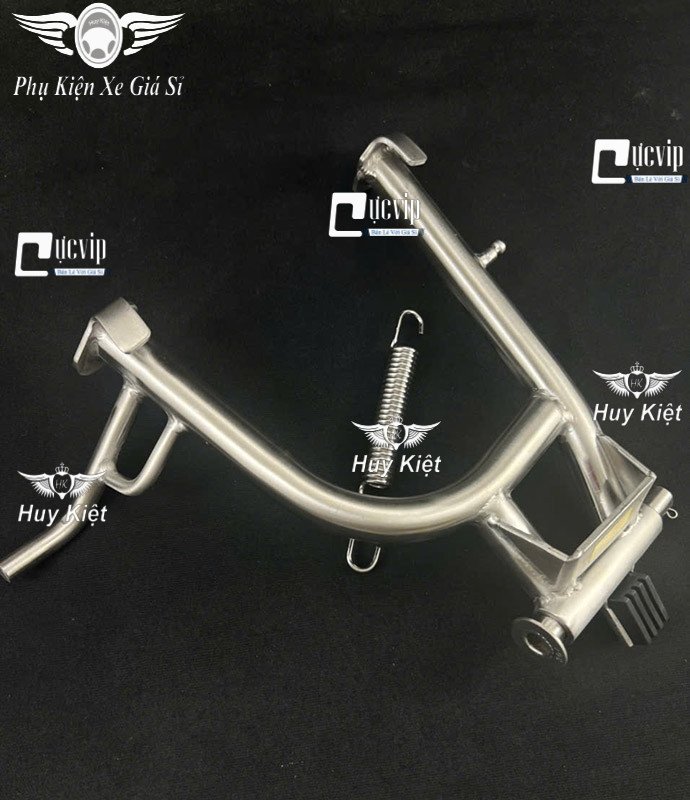 Chi tiết cấu tạo chắc chắn của chân chống Inox 304 dành cho các dòng xe phổ thông