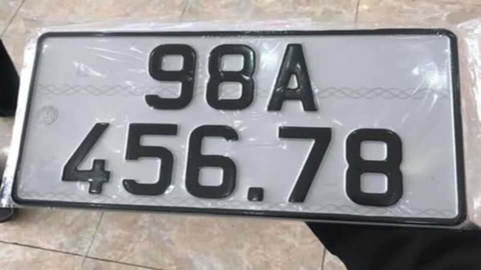 Chi tiết cấu trúc của một biển số xe ô tô hoặc xe máy tại Bắc Giang